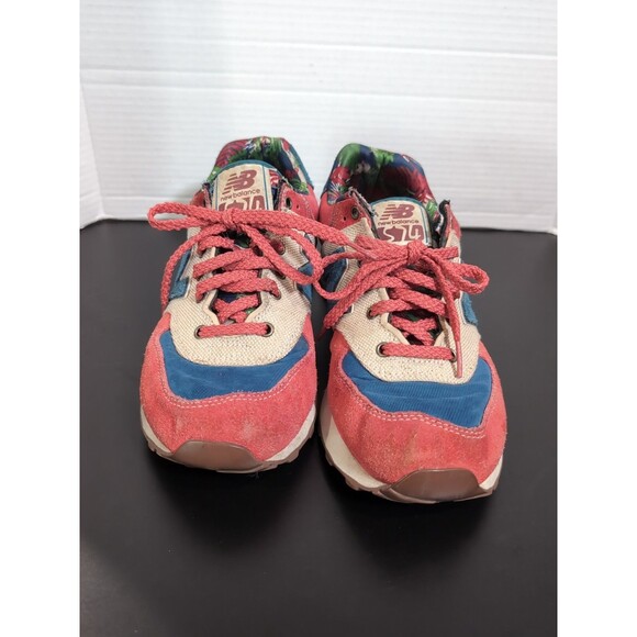 NEW BALANCE 574 BOTANICAL GARDEN MEN\'S SIZE 9 US RED BLUE ML574OHR 2014 VGC main image 11